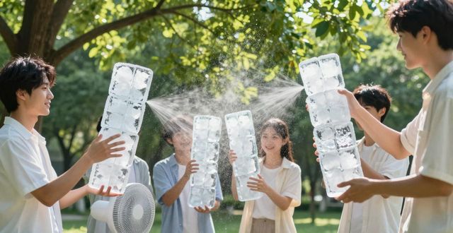 大冰块降温方法_惠济区夏季防暑降温大冰块_大冰块户外活动使用时长